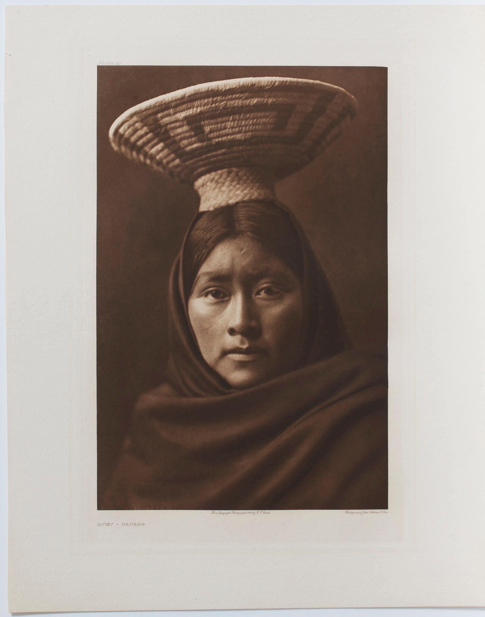 Luzi Girl  Papago Der nordamerikanische Indianer, Edward S. Curtis, Fotogravur, 190