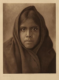 Antique Qahatika Girl, The North American Indian, Edward S. Curtis, Photogravure, 1907
