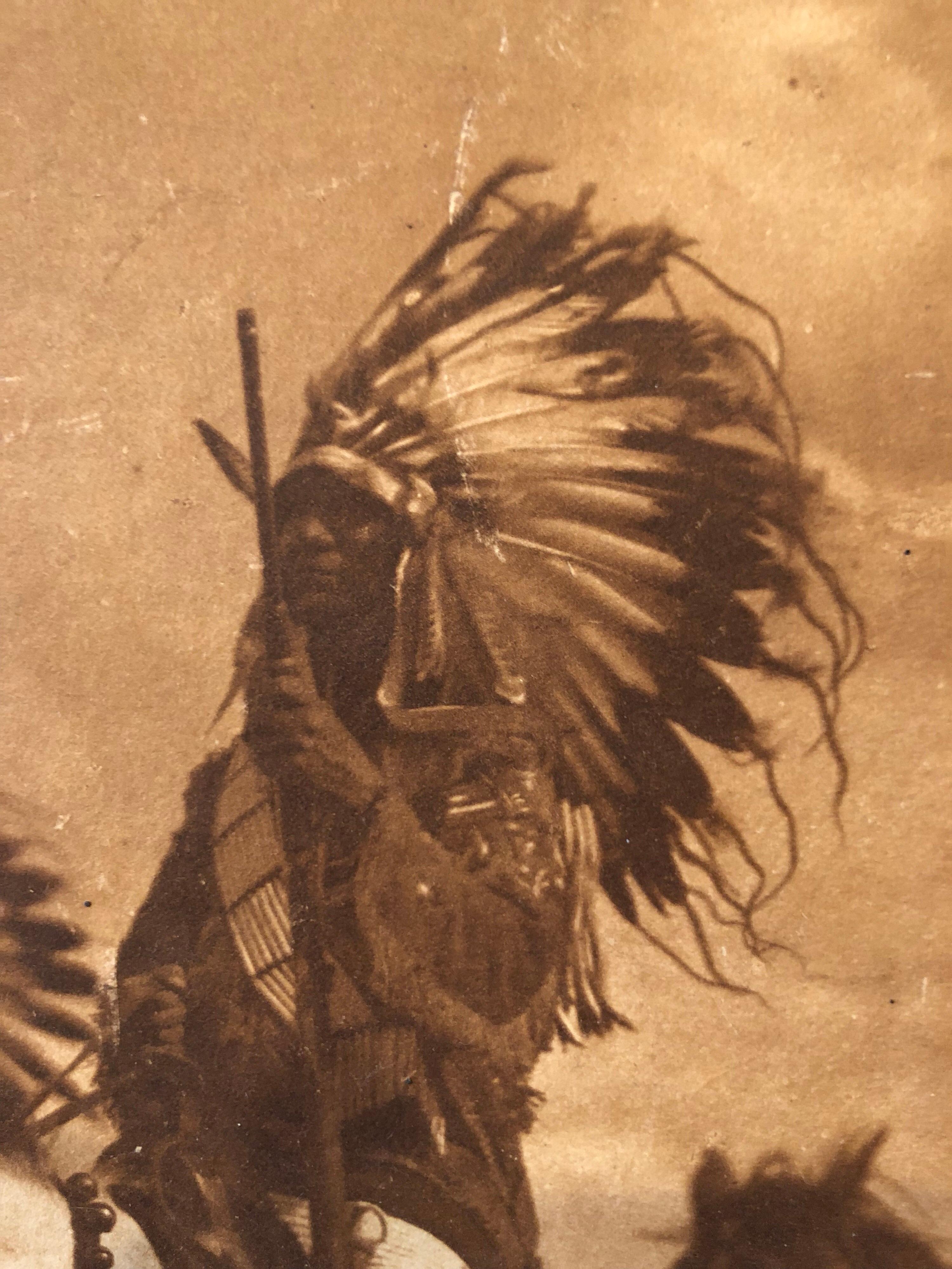 American Classical Edward Curtis Photogravure Sioux Chiefs