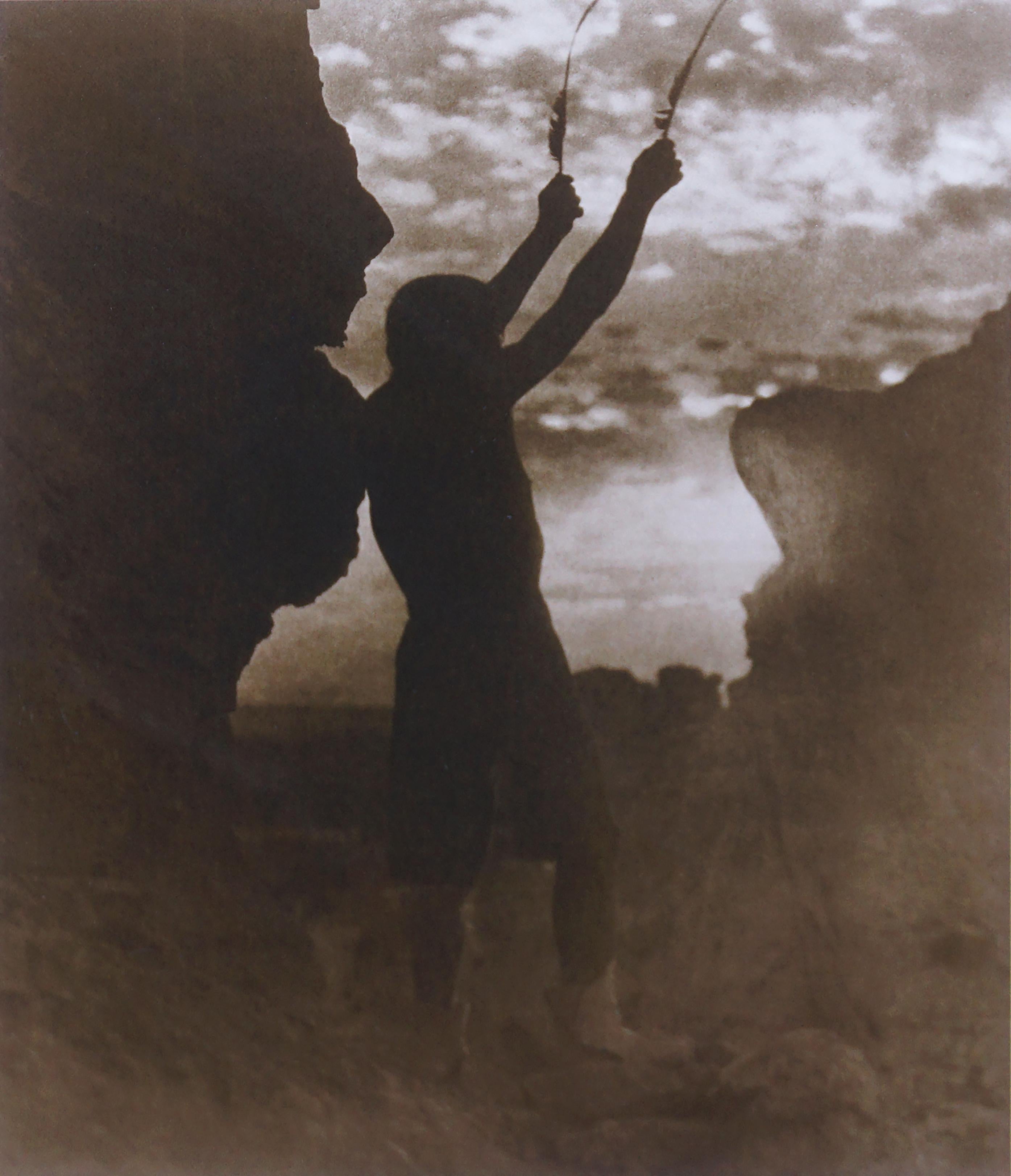 Native American War Chief -- Offering To The Sun: San Ildefonso  - Photograph by Edward Curtis