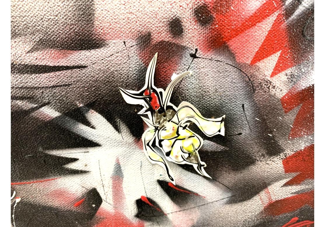 Abstraktes Werk in Mischtechnik auf Leinwand von Edward Dabrowski (Graffiti-Künstler, NY) im Angebot 9