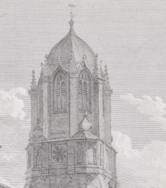 Christ Church, Oxford 18th century engraving by John Dadley after Edward Dayes