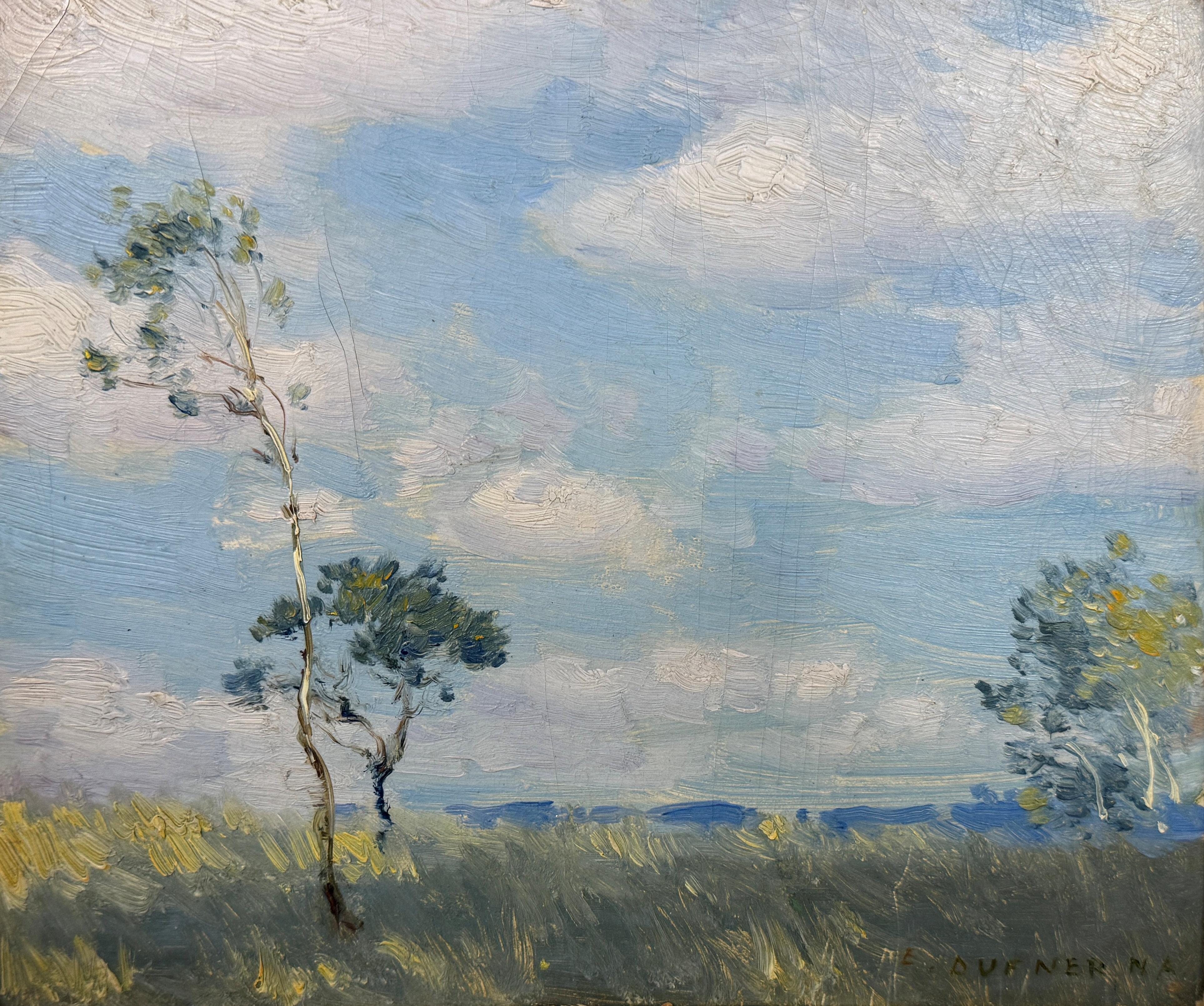 Edward Dufner
Sunny Day
Signed lower right
Oil on board
8 x 10 inches


With a long-time career as an art teacher and painter of both 'light' and 'dark', Edward Dufner was one of the first students of the Buffalo Fine Arts Academy to earn an