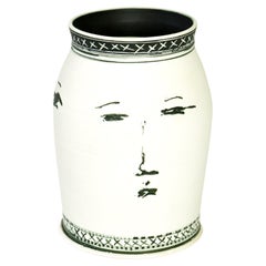 Edward Eberle "Three III" Porcelain with Terra Sigillata Vase, Signed 1999