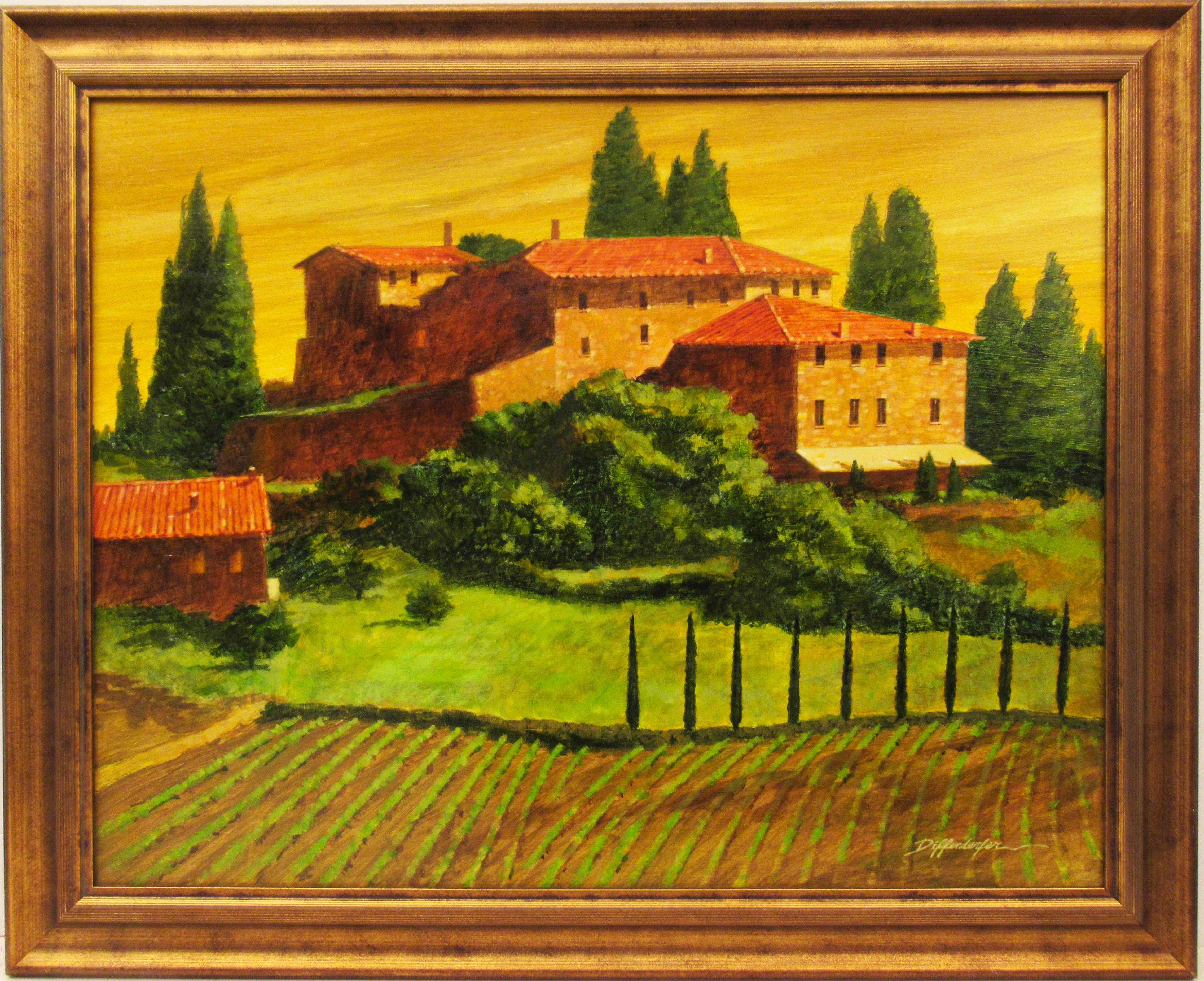 Edward (Ed) Diffenderfer Figurative Painting - Tuscany