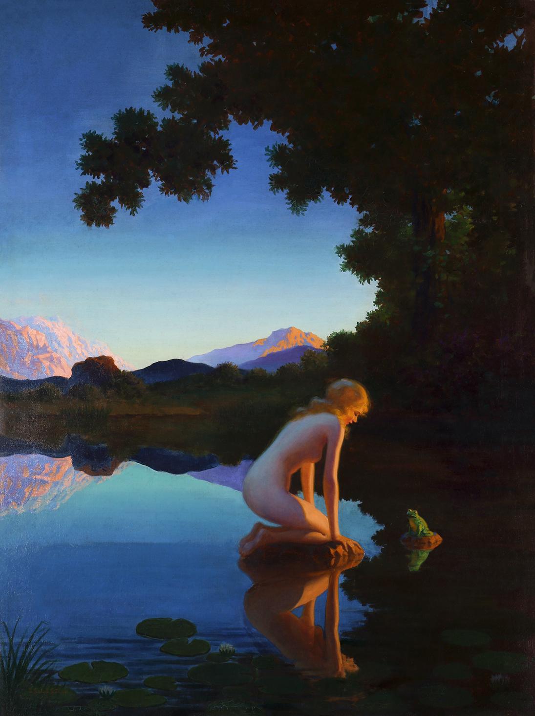 Edward Eggleston Animal Painting - Nymph and the Frog
