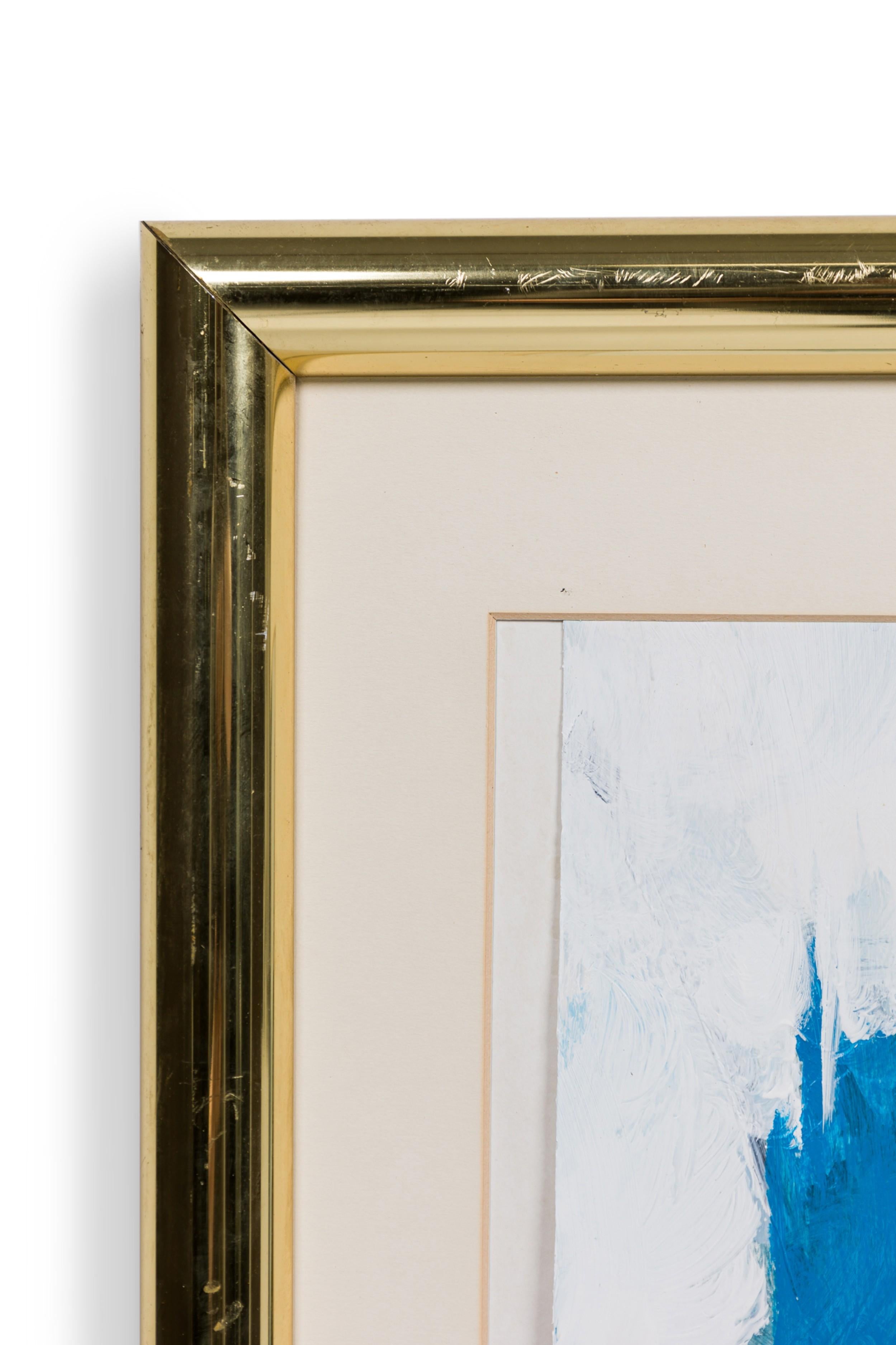 Edward Eller American Contemporary Abstrakte Wellen in Aquarell Gouache auf Papier (Moderne) im Angebot