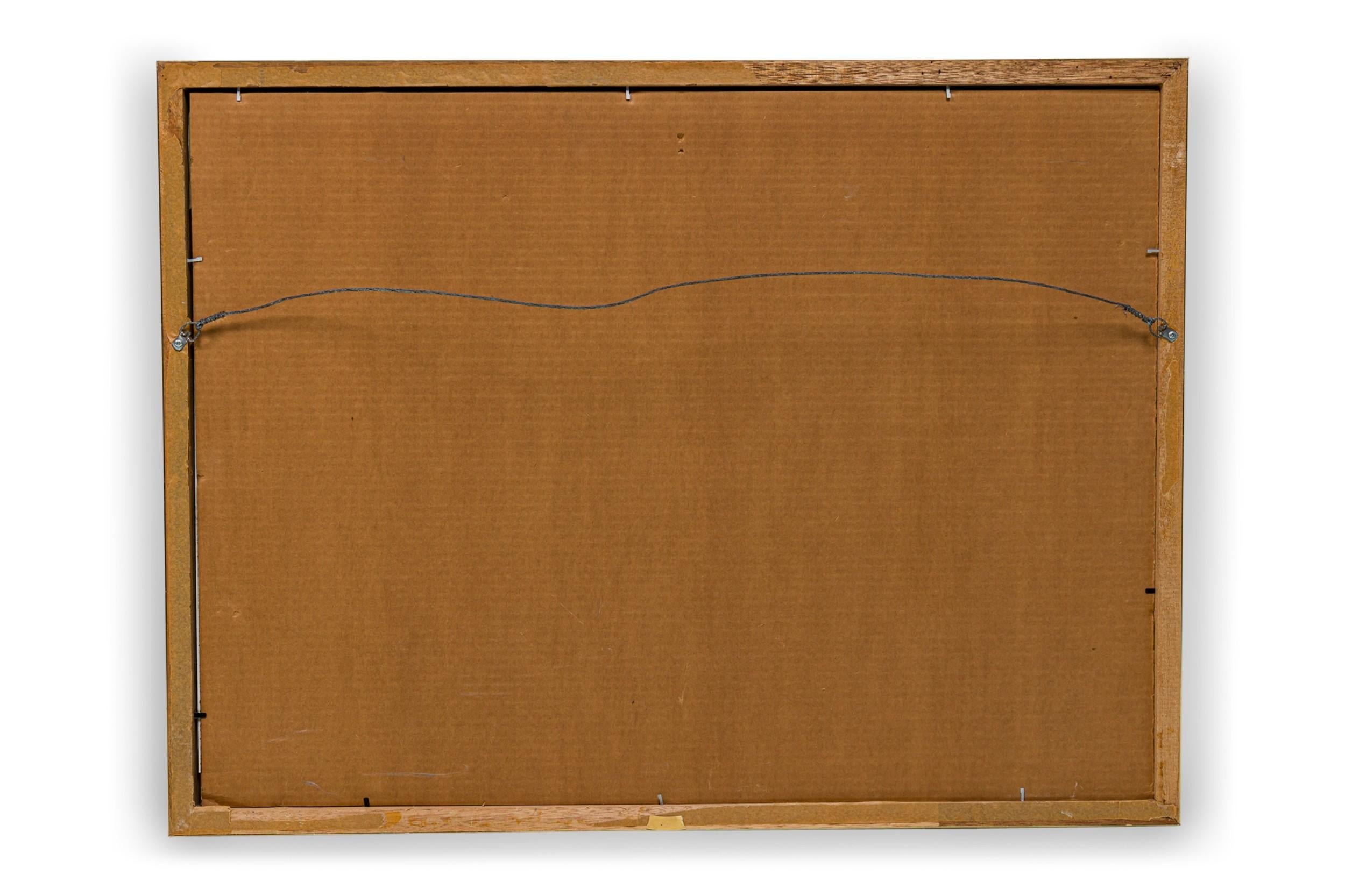 Edward Eller American Contemporary Abstrakte Wellen in Aquarell Gouache auf Papier im Angebot 1