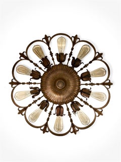 Edward F. Caldwell Bronze Chandelier