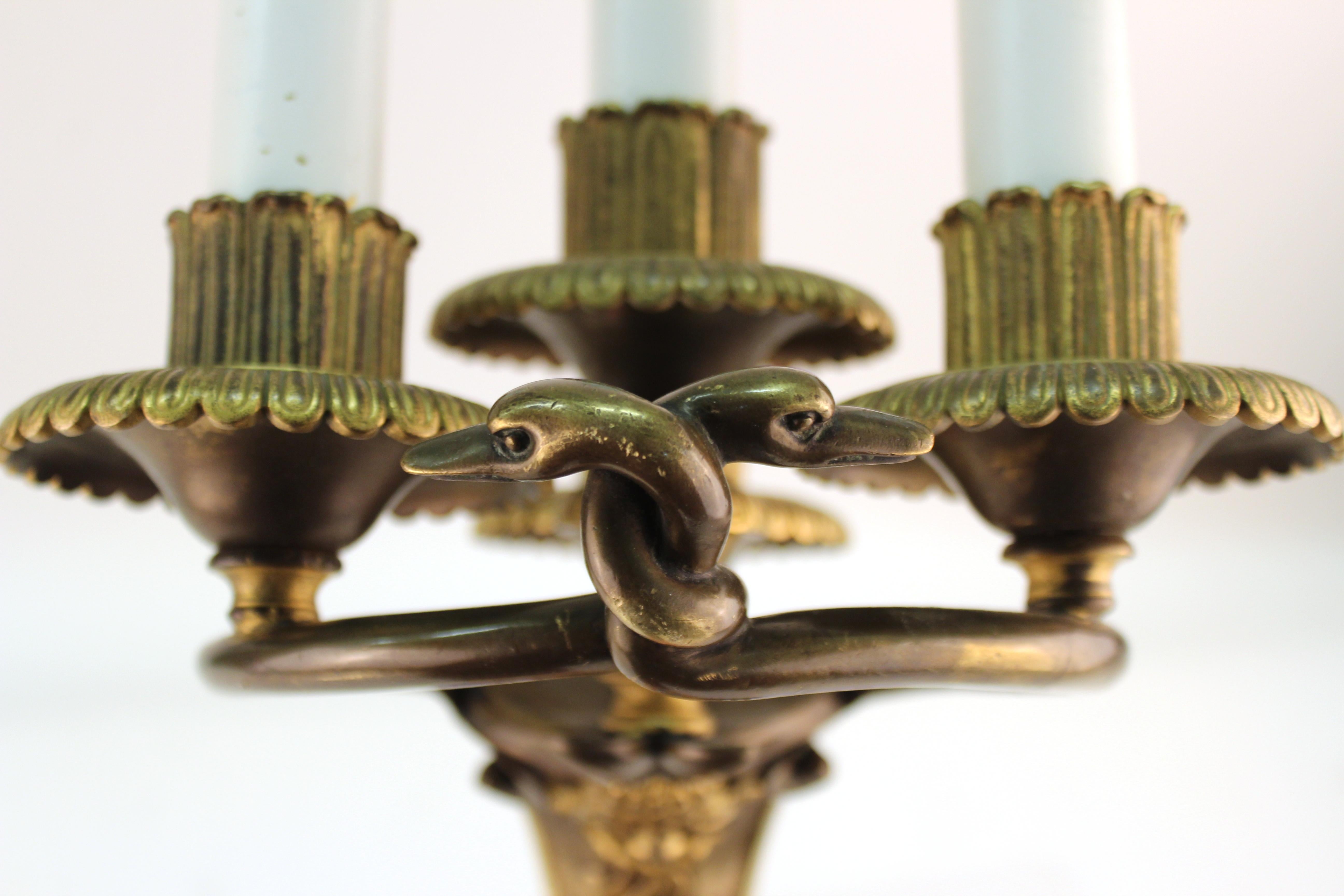 Edward F. Caldwell & Co. American Neoclassical Revival Gilt Bronze Sconces For Sale 5
