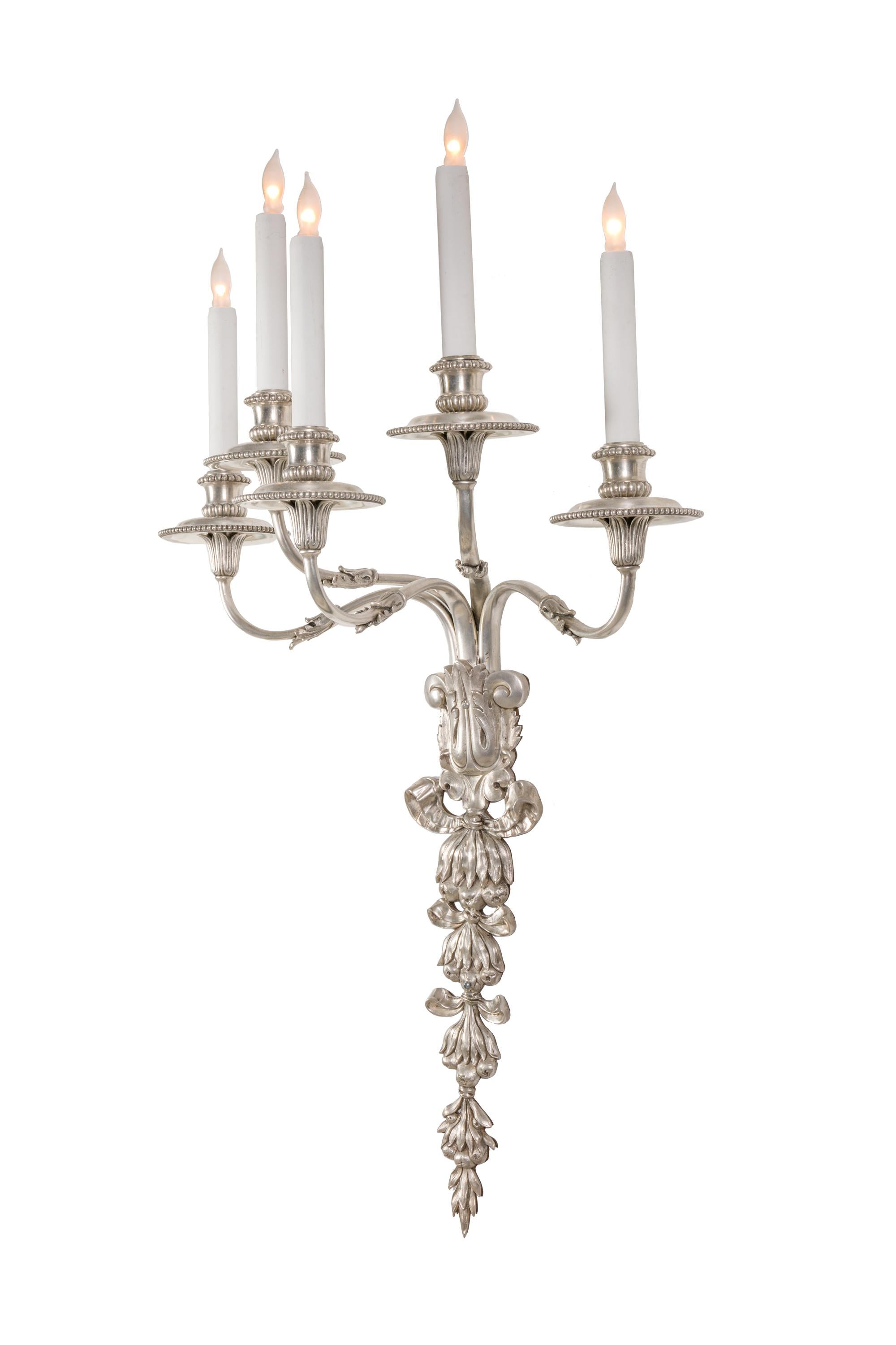 Well known for their extraordinary quality and design these Caldwell sconces live up to their reputation. They are documented in the Smithsonian archives in Binder 6 on page 40.