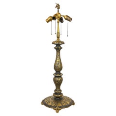Silvered Bronze 20th Century American Table Lamp Silvered Bronze 20th Century American Table Lamp