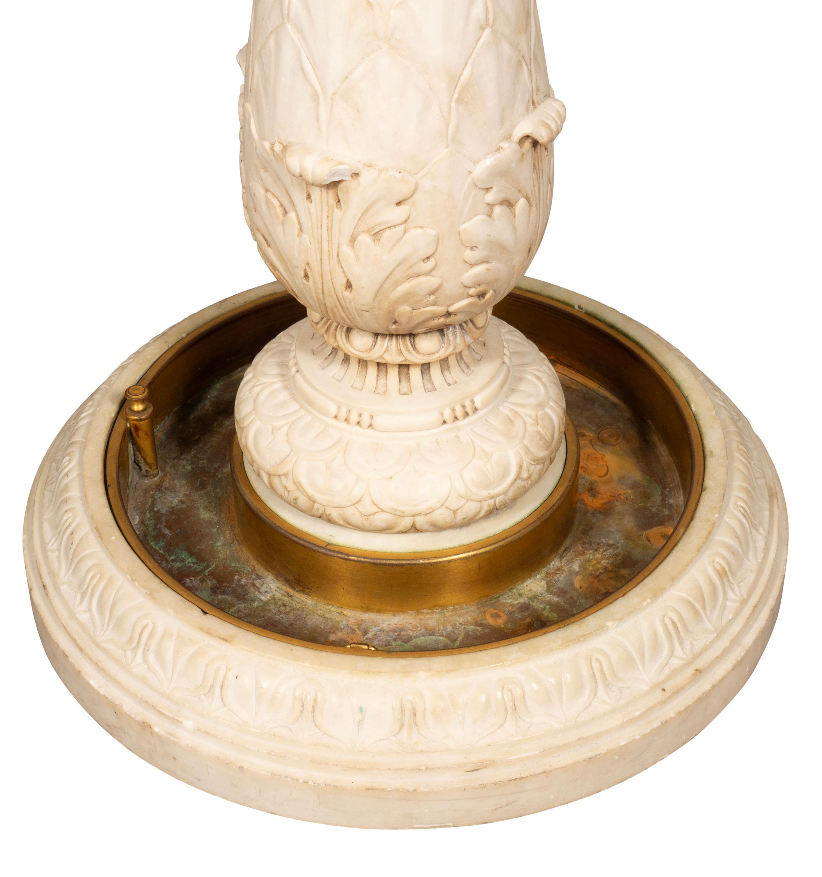 Edward F. Caldwell Marble And Bronze Umbrella Stand For Sale 1