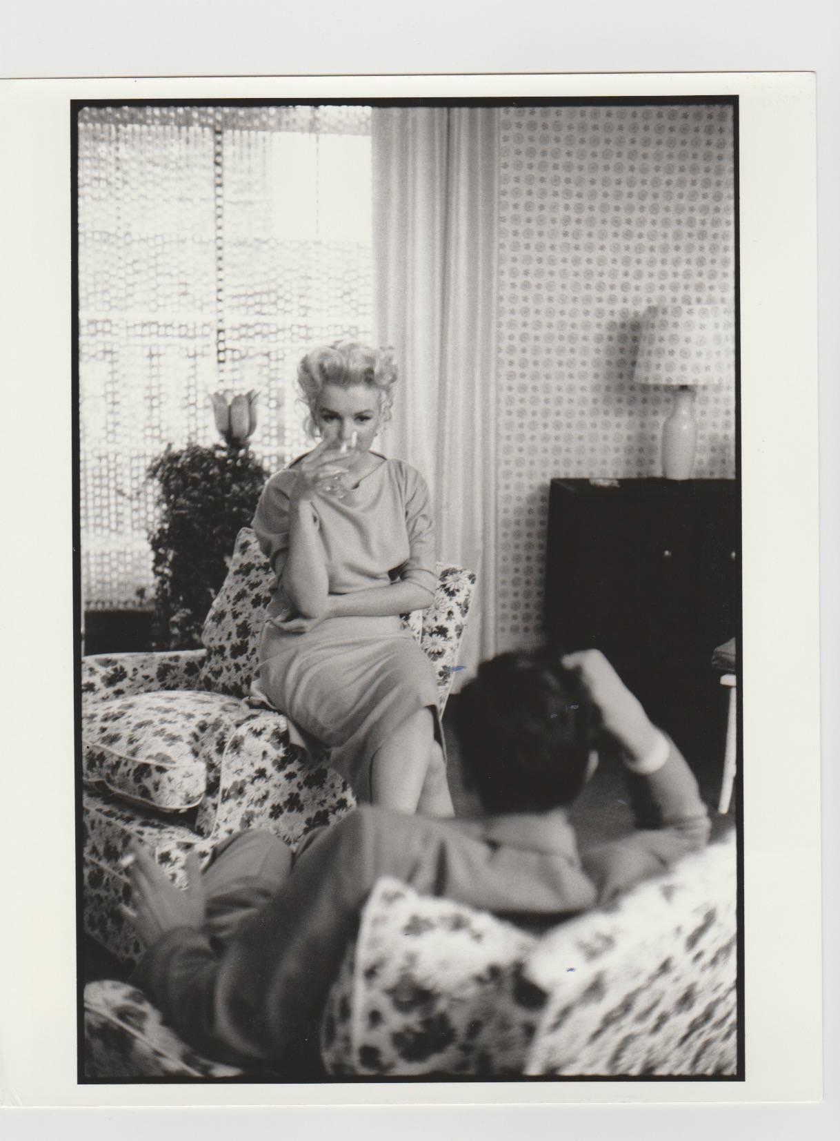 Edward Feingersh Black and White Photograph – Marilyn Monroe, einzigartiger Druck aus dem Jahr 1988 aus dem Originalnegativ