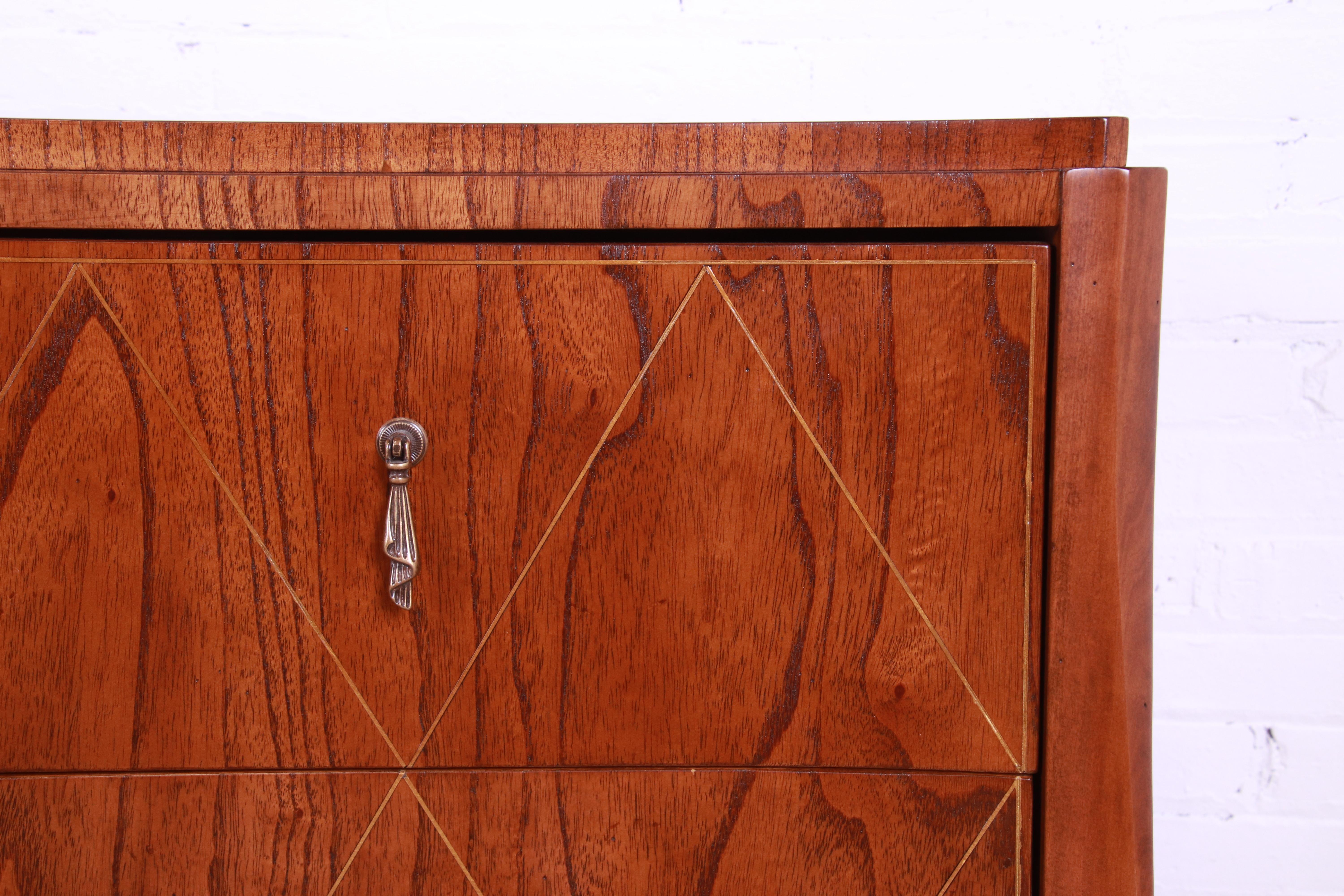 Edward Ferrell & Lewis Mittman French Regency Burl Wood Sideboard, Refinished 6