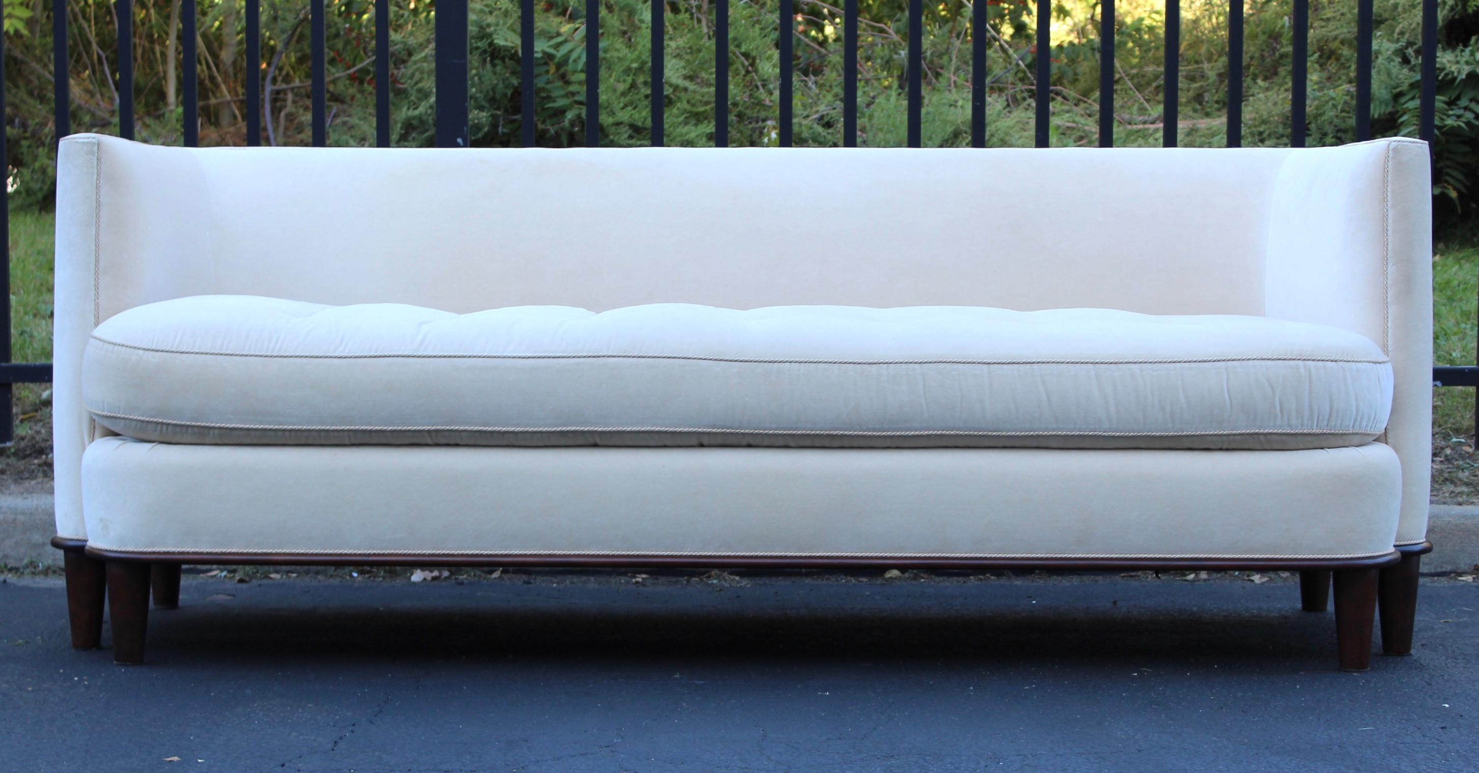 Mid-Century Modern Edward Ferrell & Lewis Mittman Modern Mohair Sofa