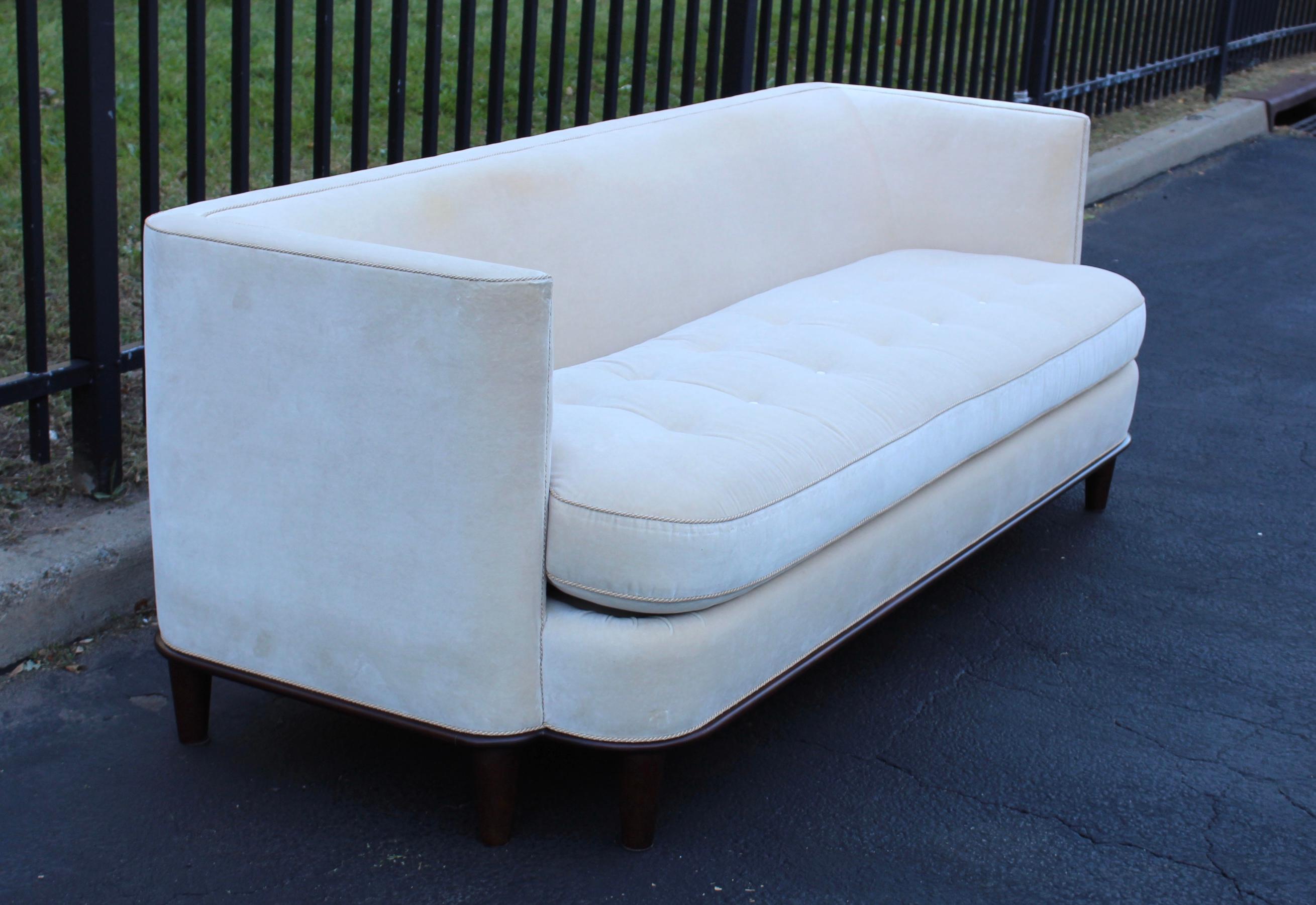 Edward Ferrell & Lewis Mittman Modern Mohair Sofa In Good Condition In New York, NY