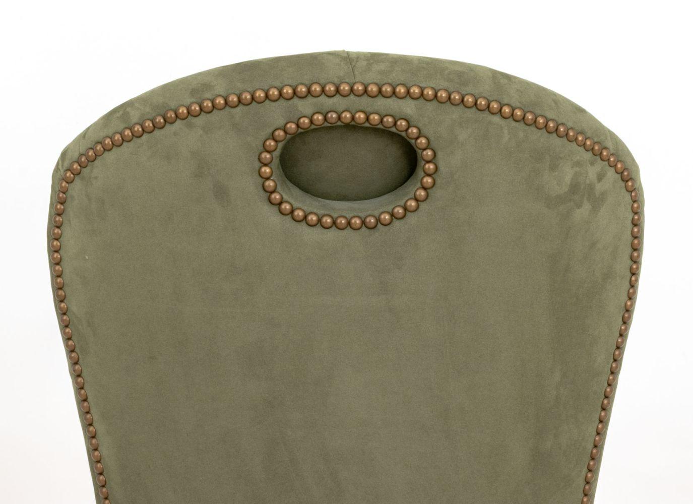 Edward Ferrell Ltd. Chaises rembourrées en daim, 4 en vente 1