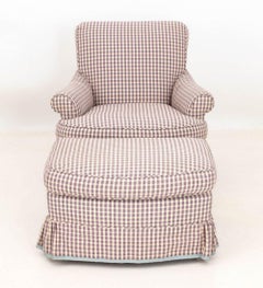 Edward Ferrell Ltd. Upholstered Chair & Ottoman