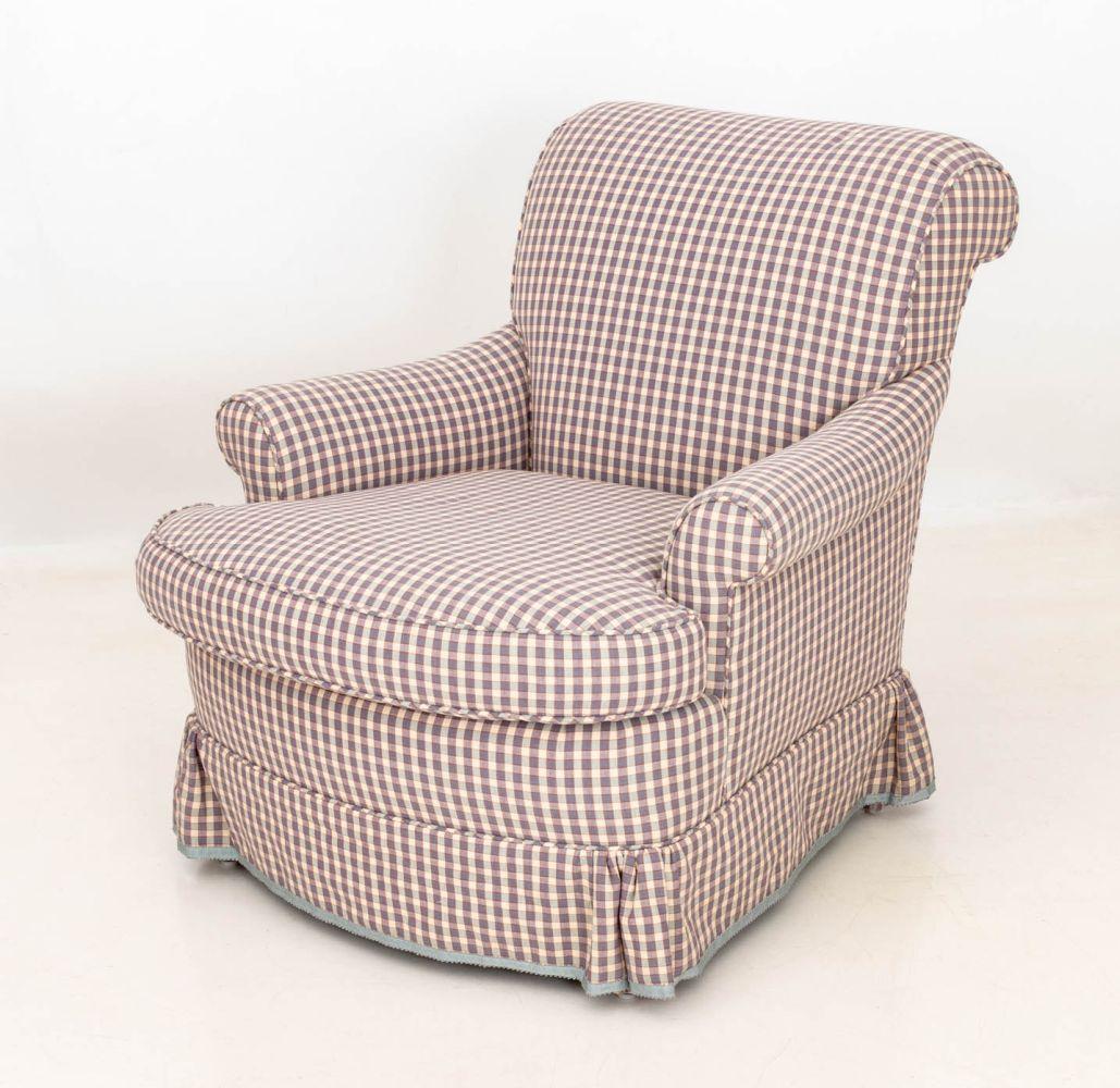 Americano Edward Ferrell Ltd. Sedia e ottomana imbottiti in vendita