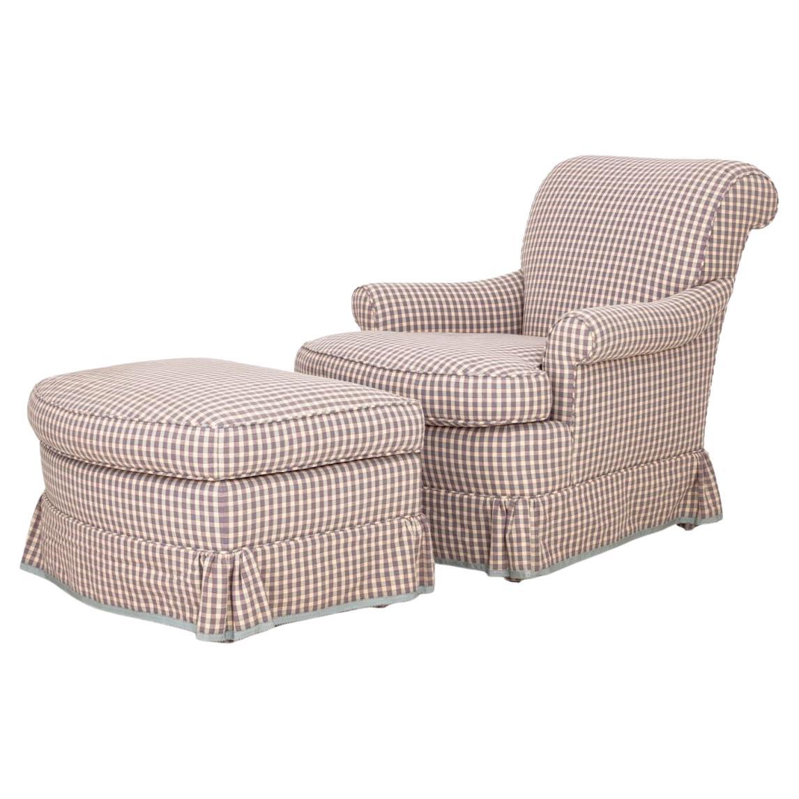 Edward Ferrell Ltd. Upholstered Chair 
Ottoman