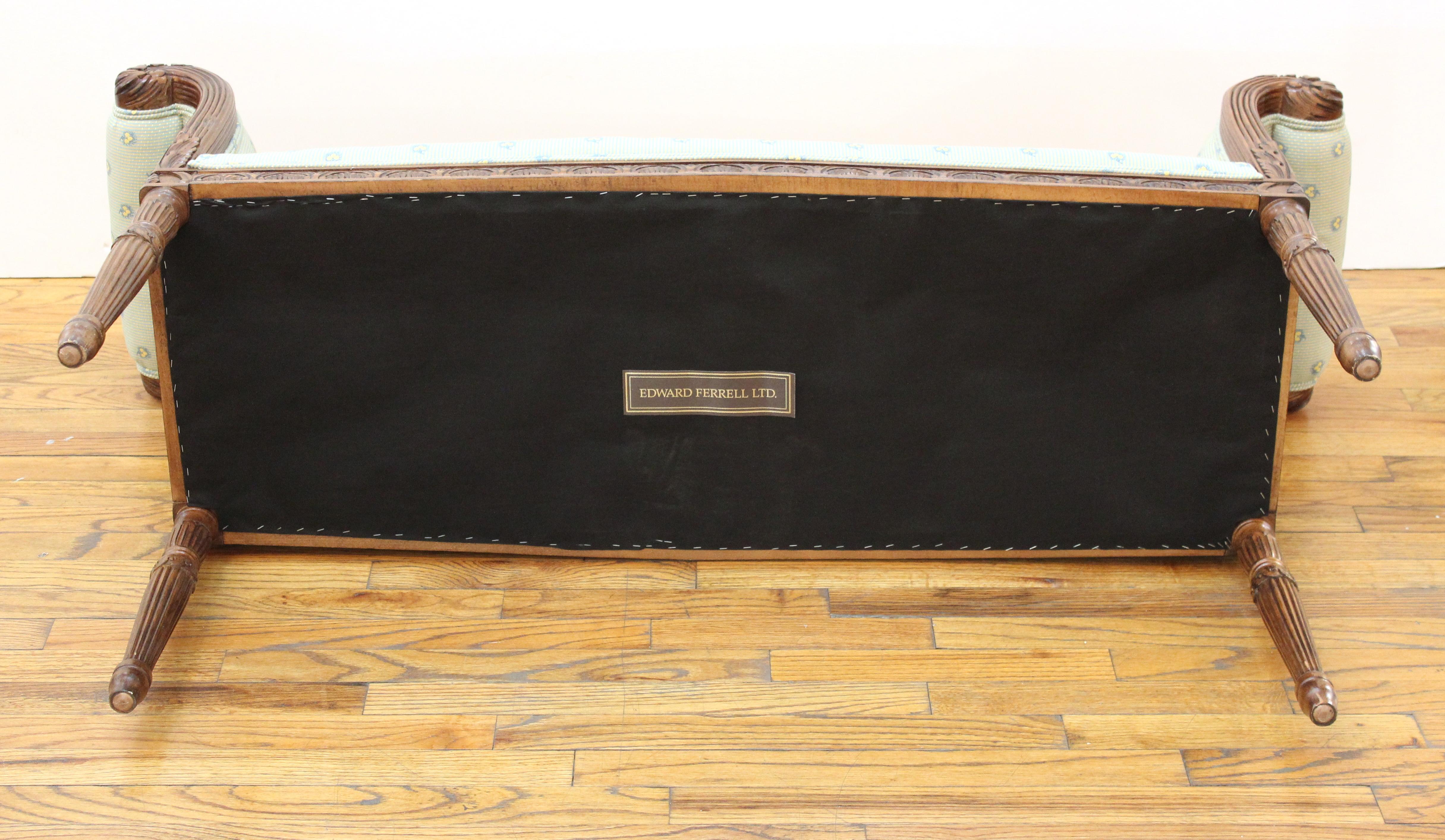 Edward Ferrell Neoclassical Revival Style Bench 6