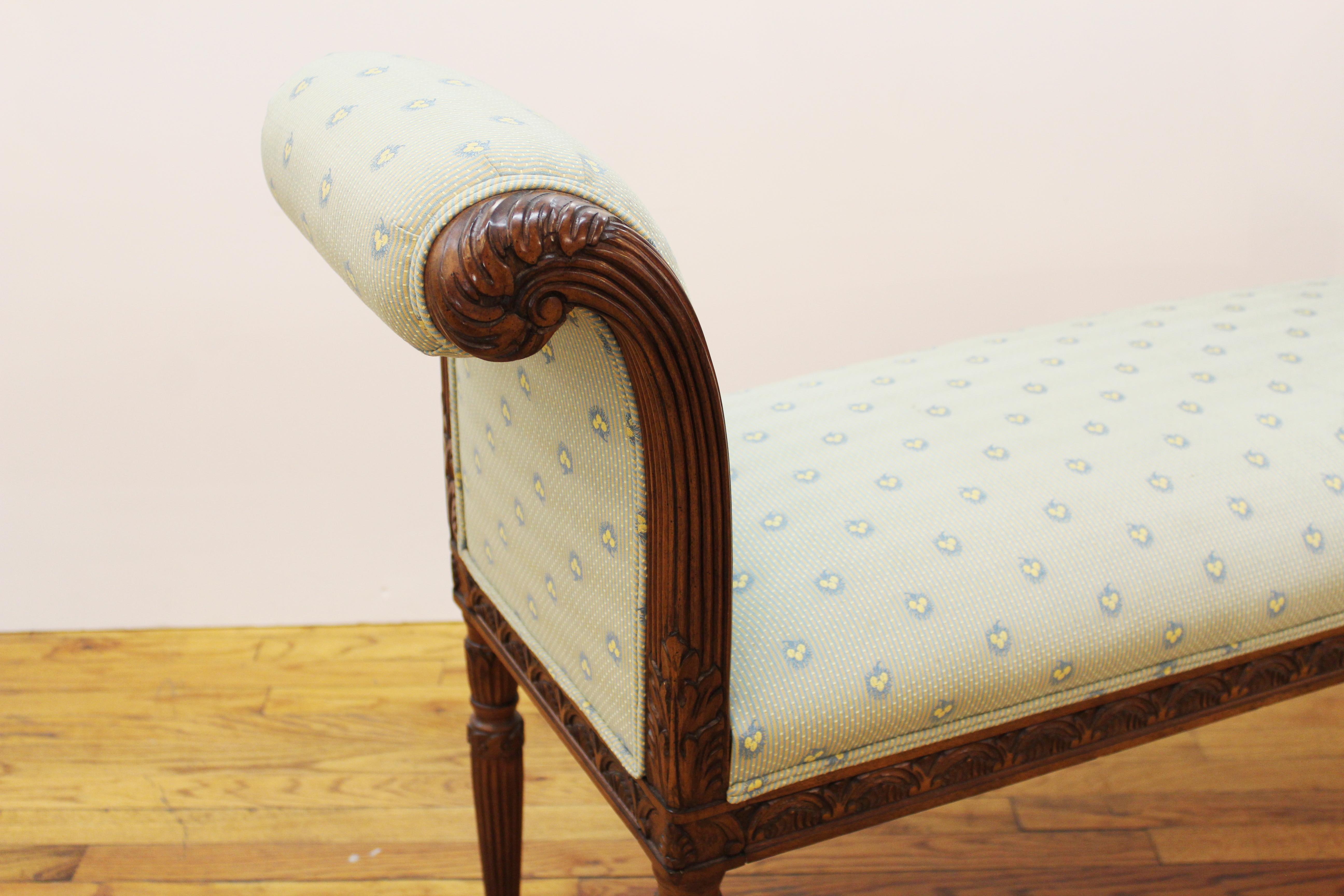 20th Century Edward Ferrell Neoclassical Revival Style Bench