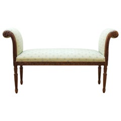 Edward Ferrell Neoclassical Revival Style Bench