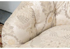 Edward Ferrell Tufted Back Sofa Damast Sofa