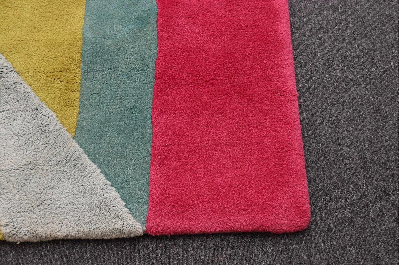 Edward Fields Colorful Geometric Design Rug In Good Condition In Hanover, MA