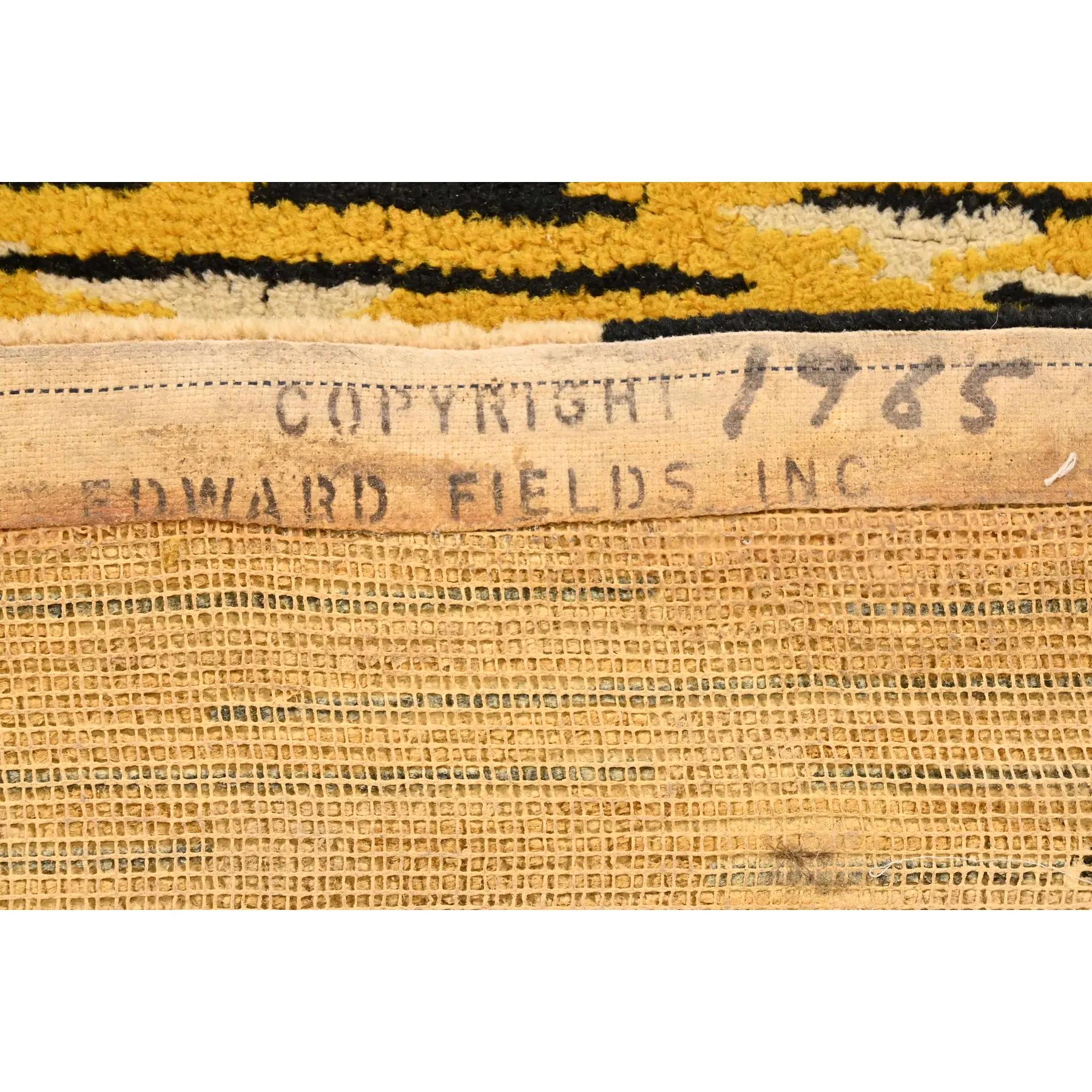 Edward Fields Mid-Century Modern Abstract Square Room Size Rug, 1965 1