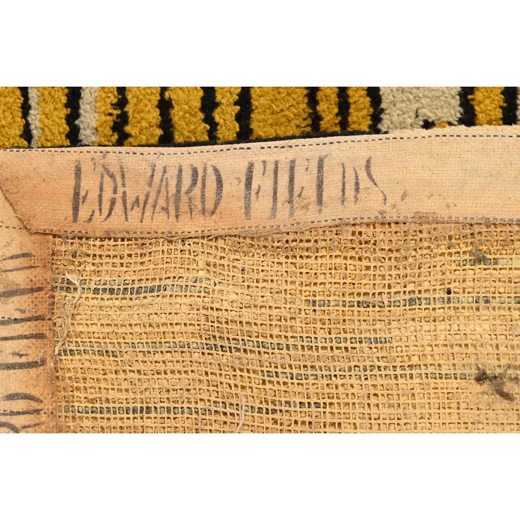 Edward Fields Mid-Century Modern Abstract Square Room Size Rug, 1965 2