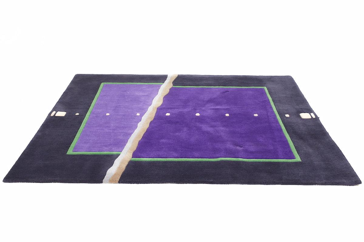 Tapis géométrique du milieu du siècle d'Edward Fields violet, noir et blanc

Ce tapis mesure : 87,5 de large x 70,5 de profond x 1 pouce de haut

Nous prenons nos photos dans un studio à éclairage contrôlé afin de montrer le plus de détails
