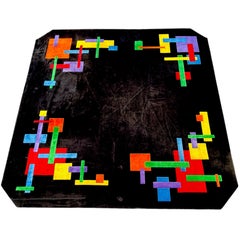 Moquette géométrique octogonale colorée sur mesure d'Edward Fields