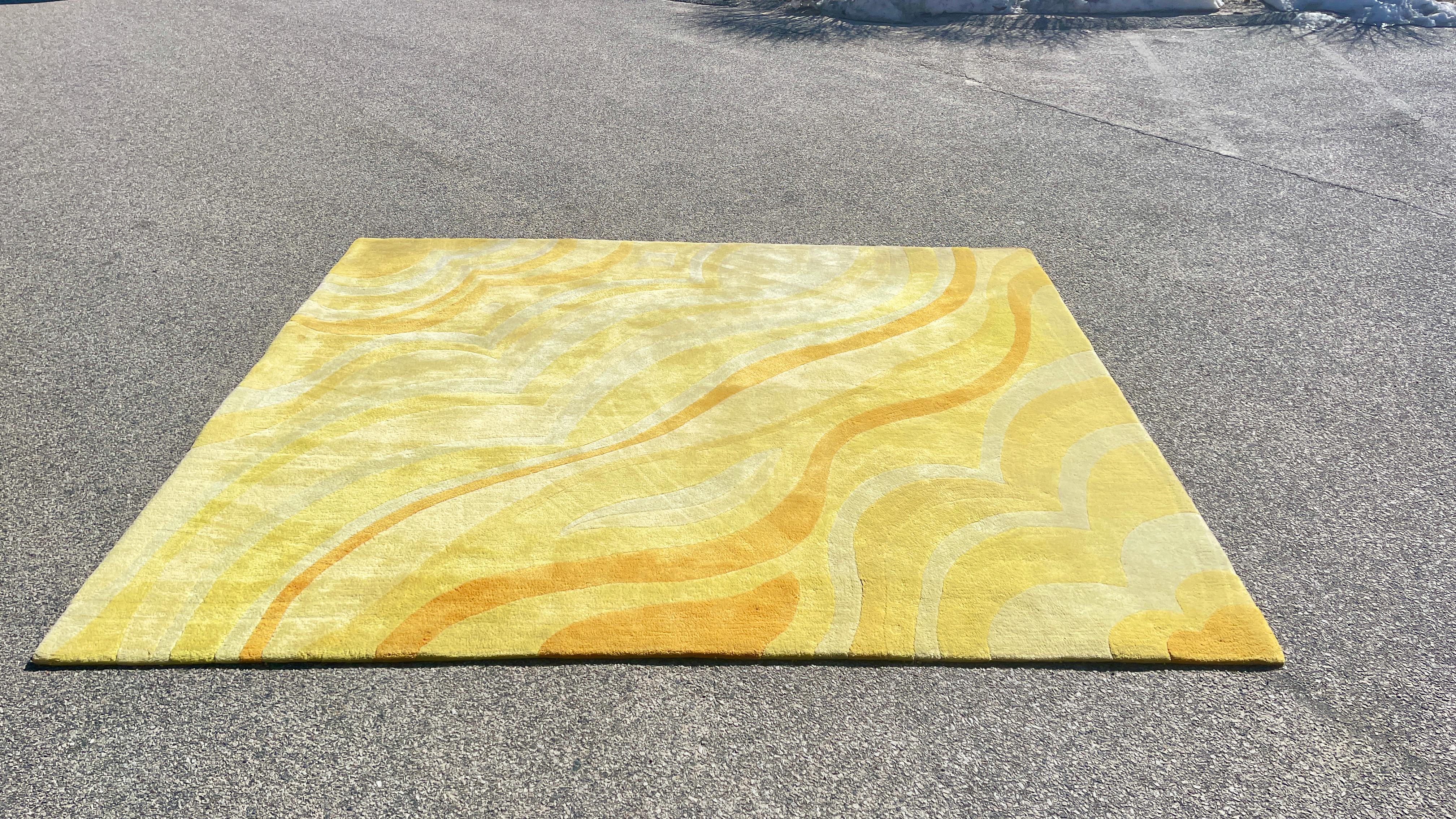 Mid-Century Modern Edward Fields Wool Rug 'Fascinatin' Ribbon', 1972