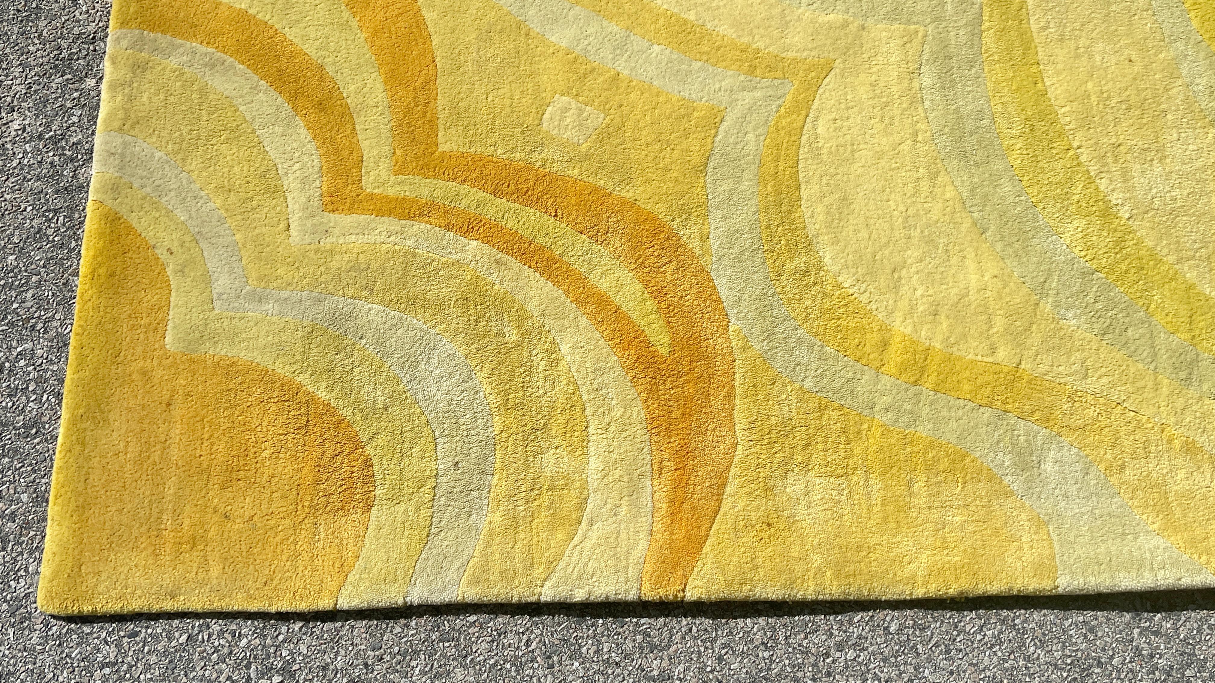 Late 20th Century Edward Fields Wool Rug 'Fascinatin' Ribbon', 1972