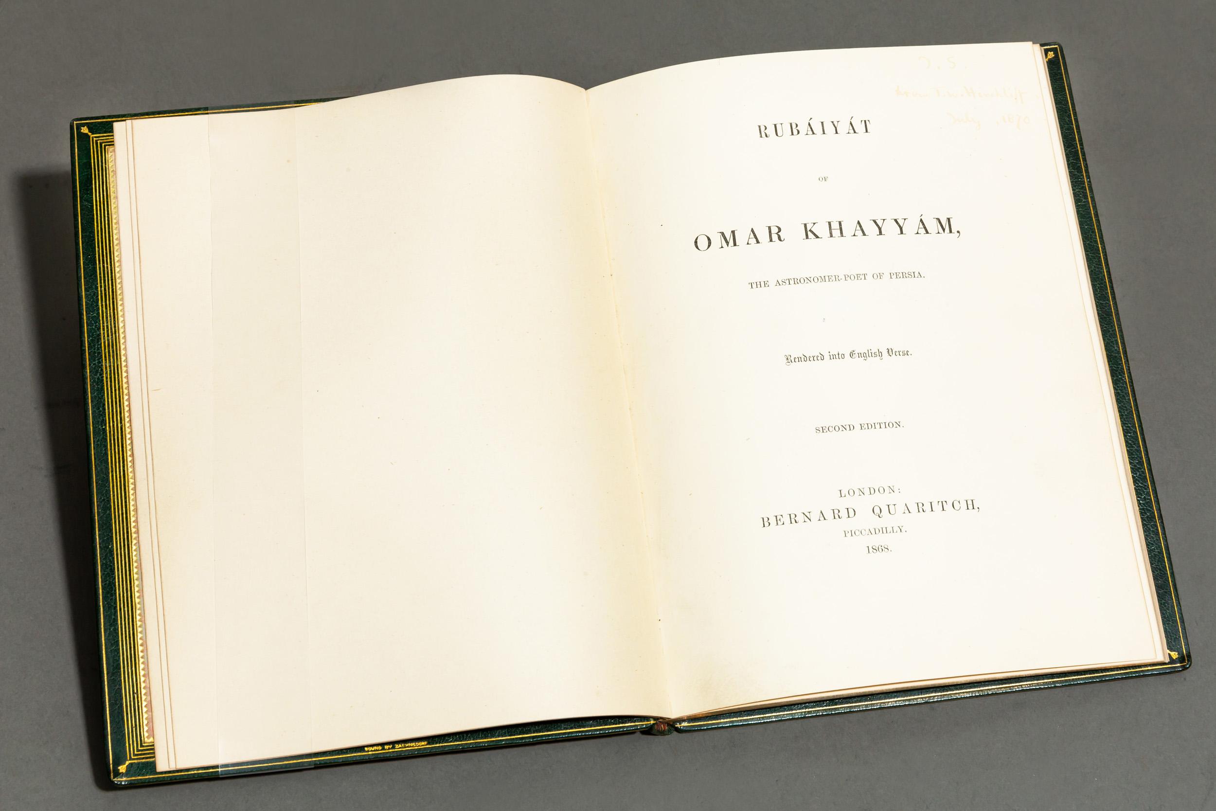 English Edward Fitzgerald, Rubaiyat of Omar Khayyam