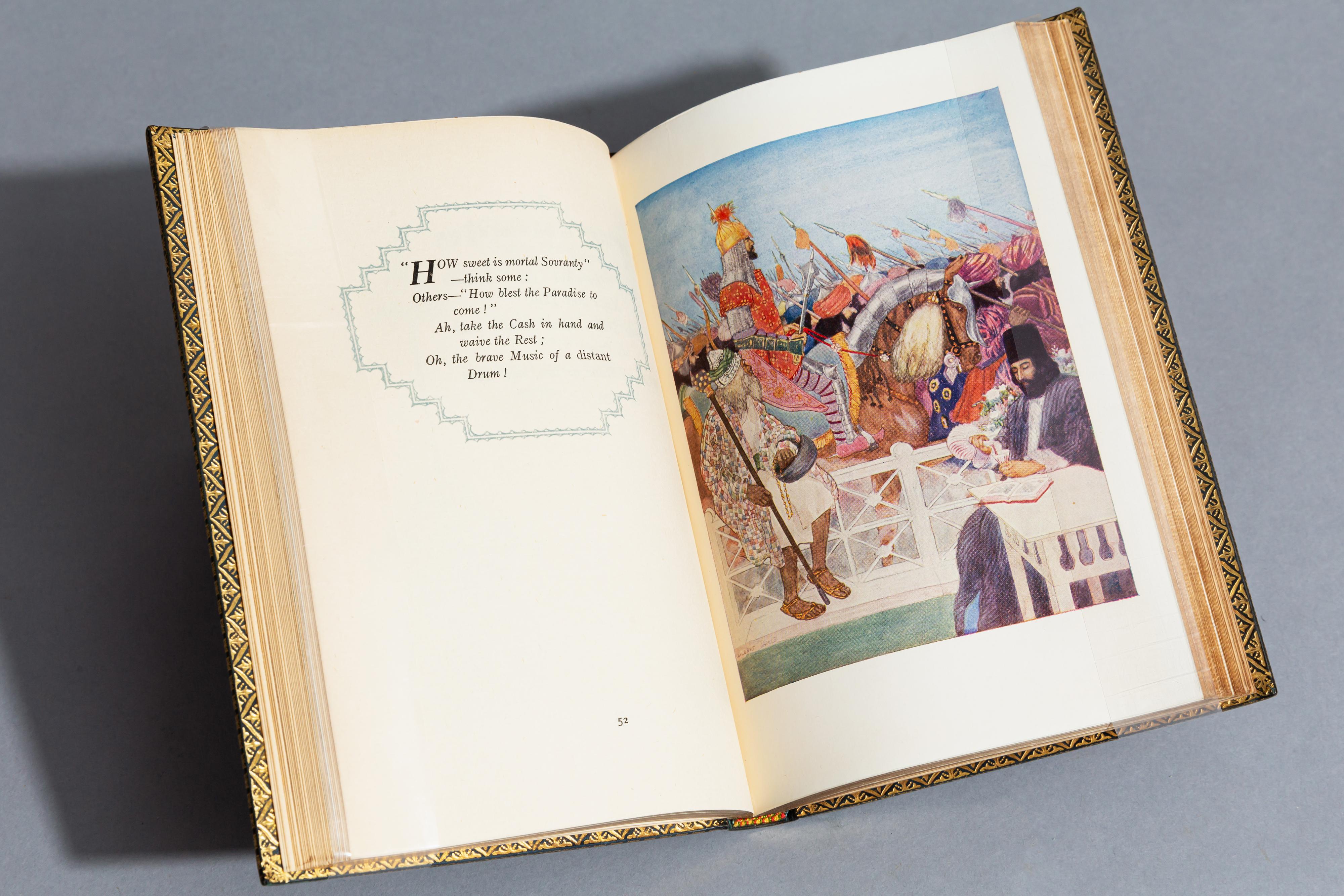 Leather Edward Fitzgerald, Rubaiyat of Omar Khayyam