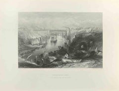 Antique Sunderland - Engraving by E. Finden - 1845