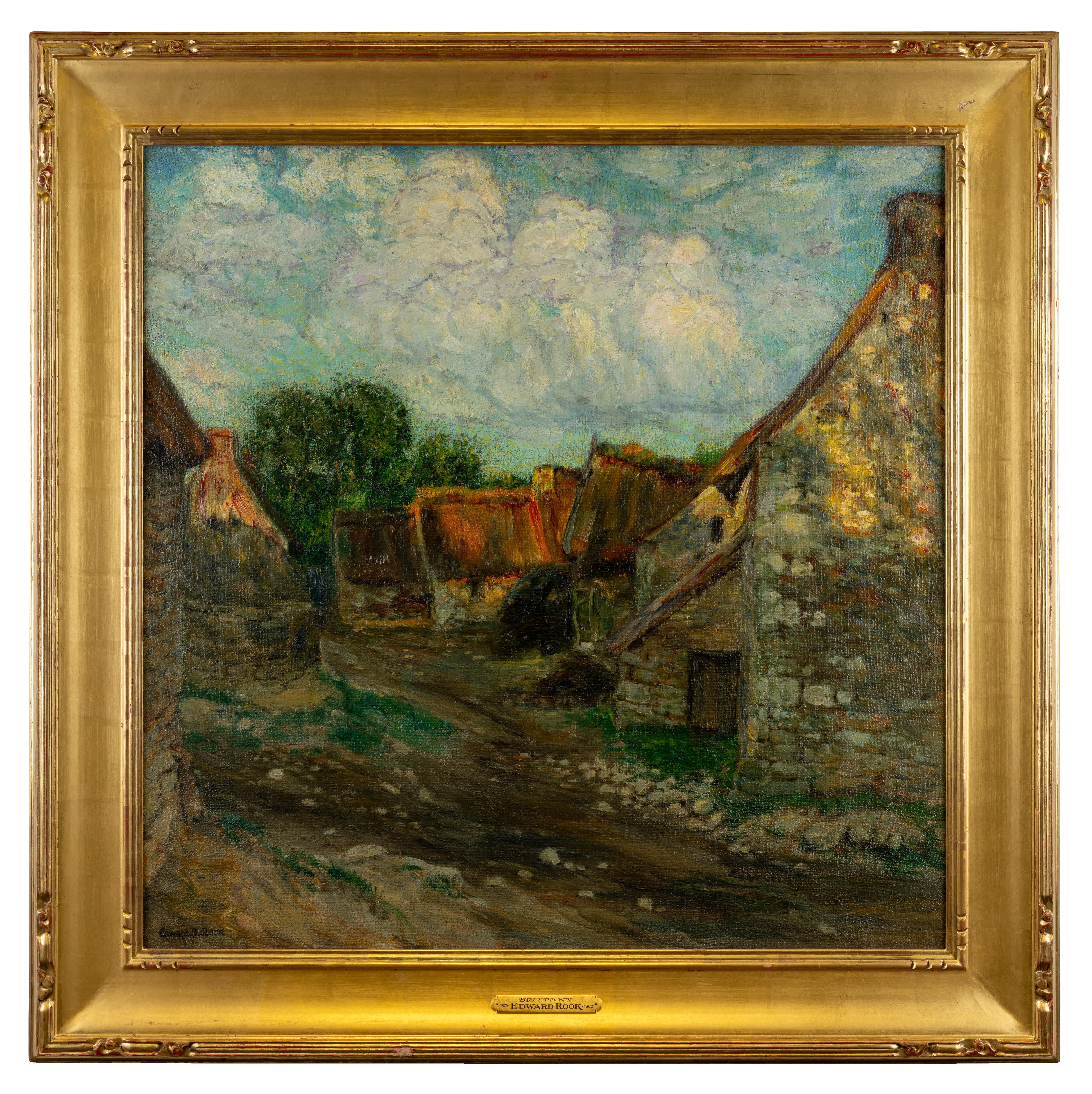 Edward Francis Rook Landscape Painting - Brittany