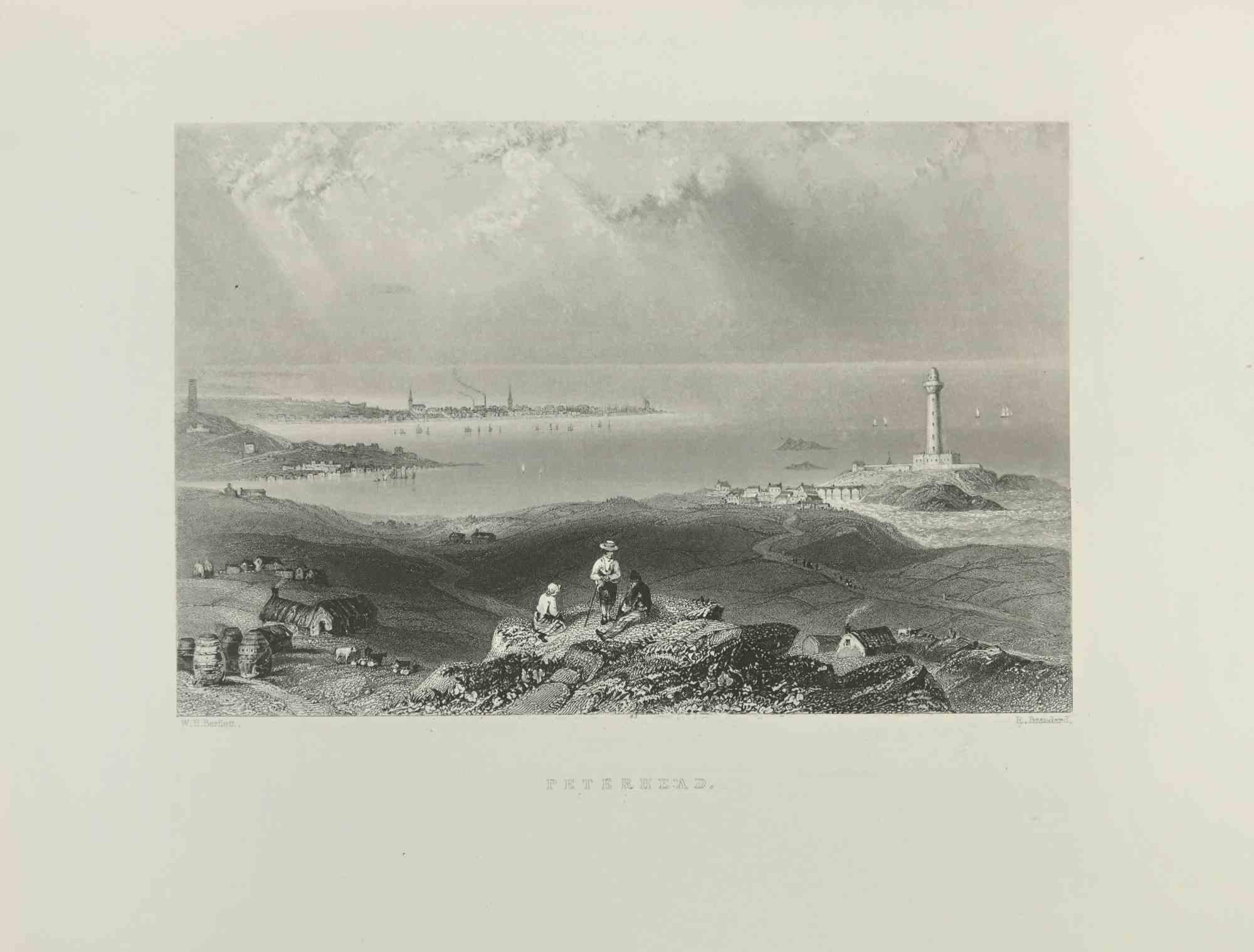 Peterhead is an etching realized in the Early-20th Century by R.Brandard.

Signed in plate.

The artwork is realized in a well-balanced composition.