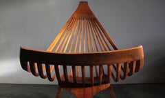 Edward G. Livingston Sculptural Studio Rocking Chair, 1970s