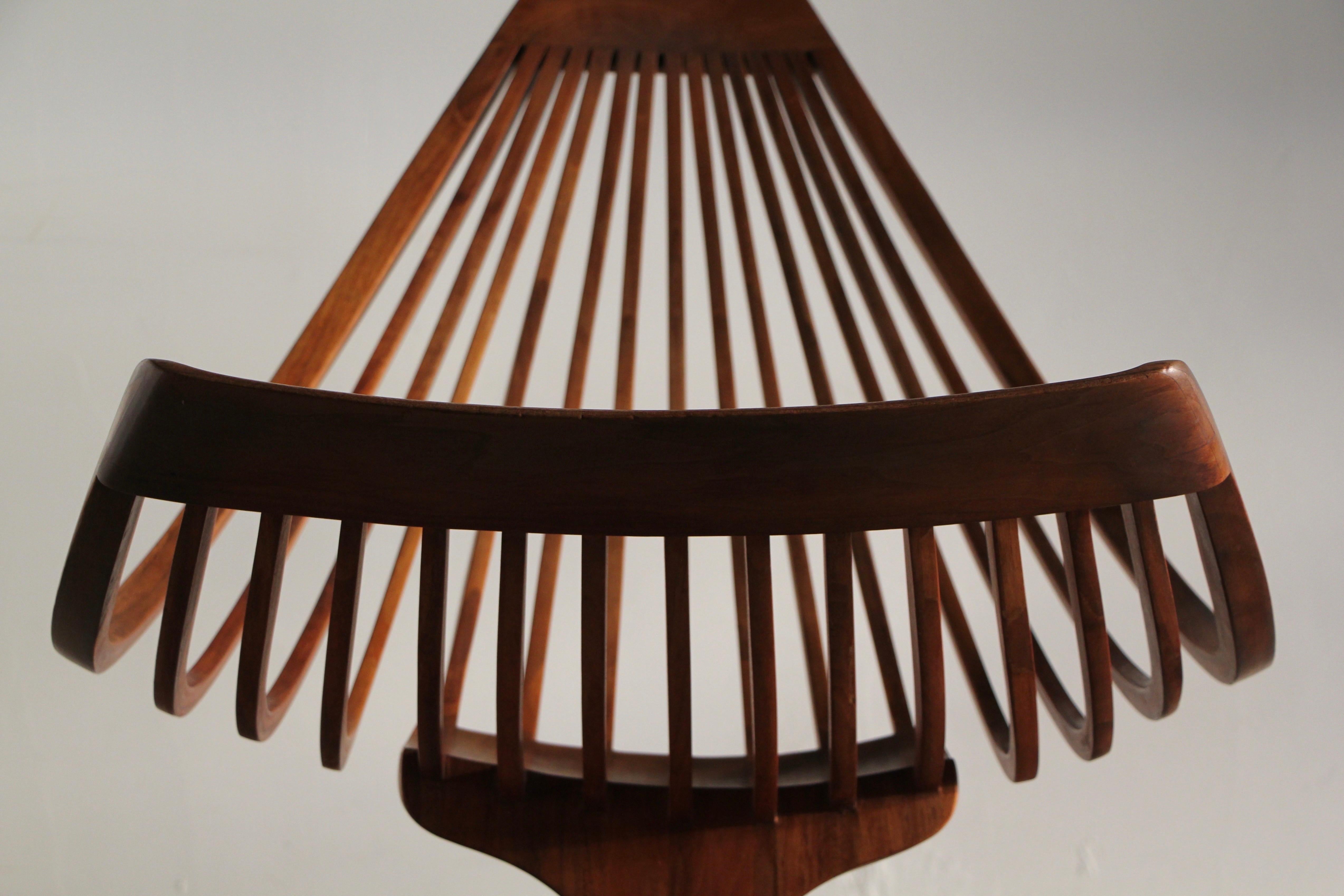 Late 20th Century Edward G. Livingston Sculptural Studio Rocking Chair, 1970s