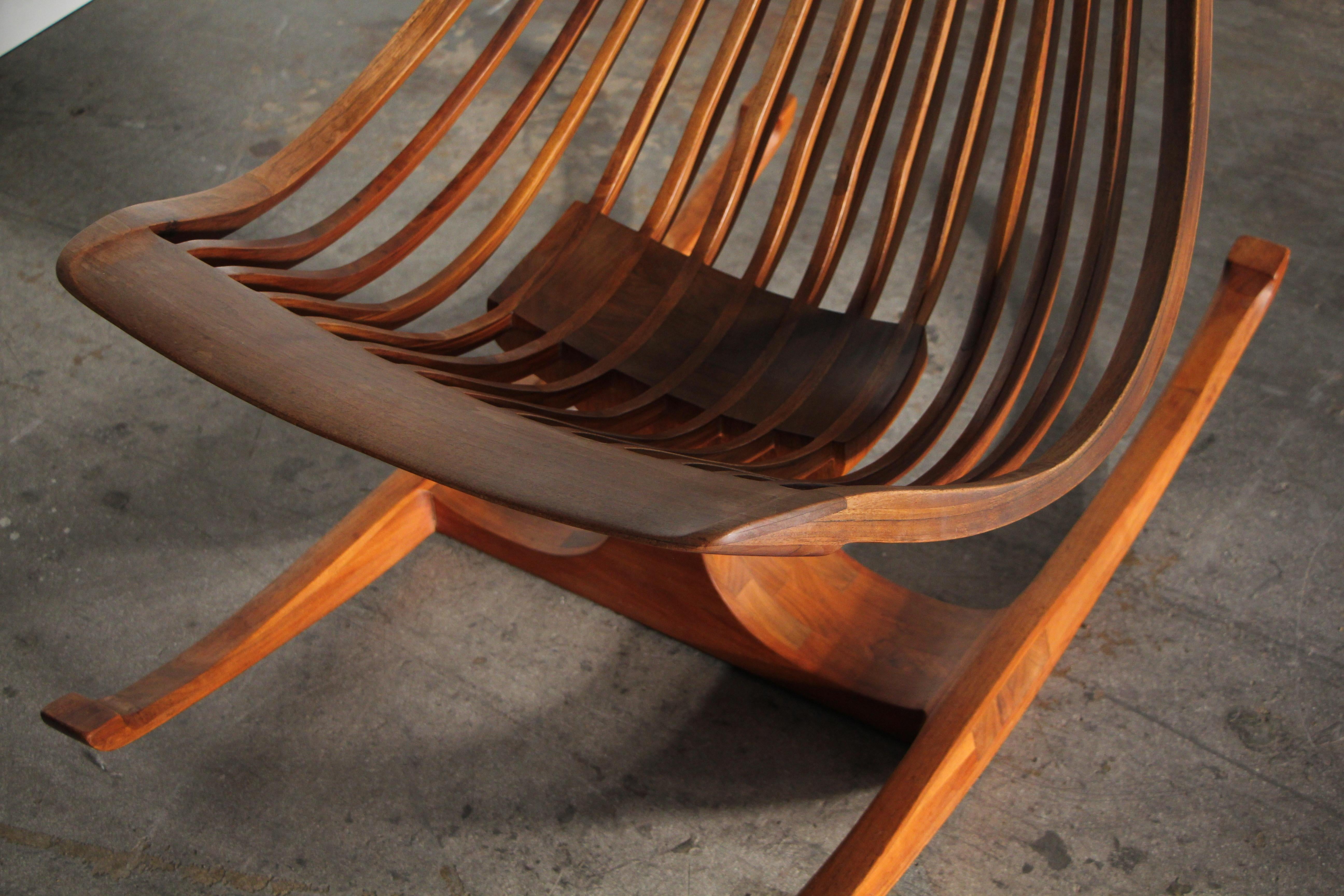 Edward G. Livingston Sculptural Studio Rocking Chair, 1970s 1