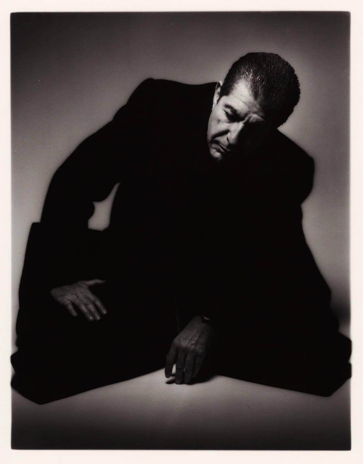 Edward Gajdel Black and White Photograph - Leonard Cohen