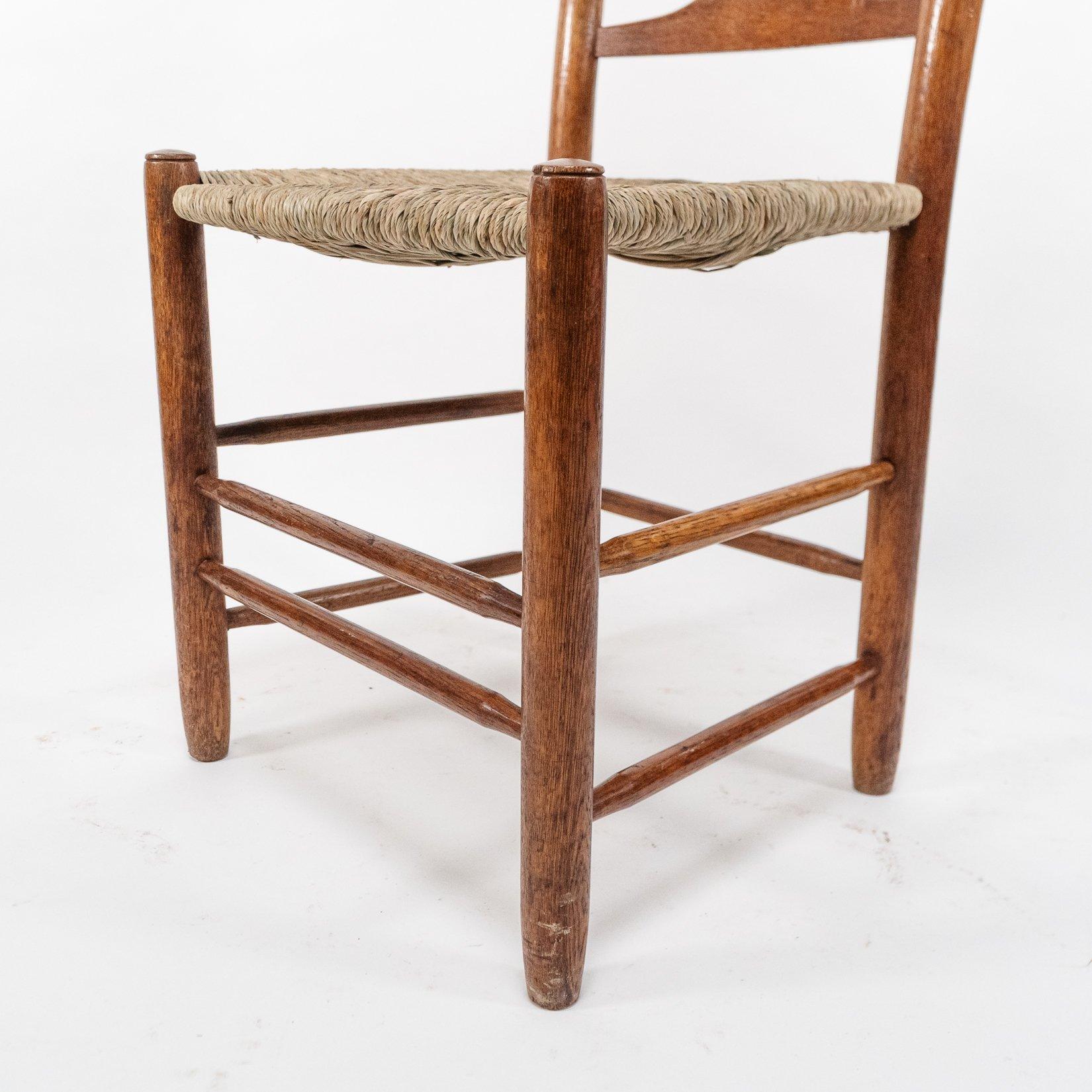 Edward Gardiner. Set of Nine English Ladder Back Dining Chairs For Sale 6