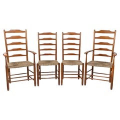Edward Gardiner. Set of Nine English Ladder Back Dining Chairs