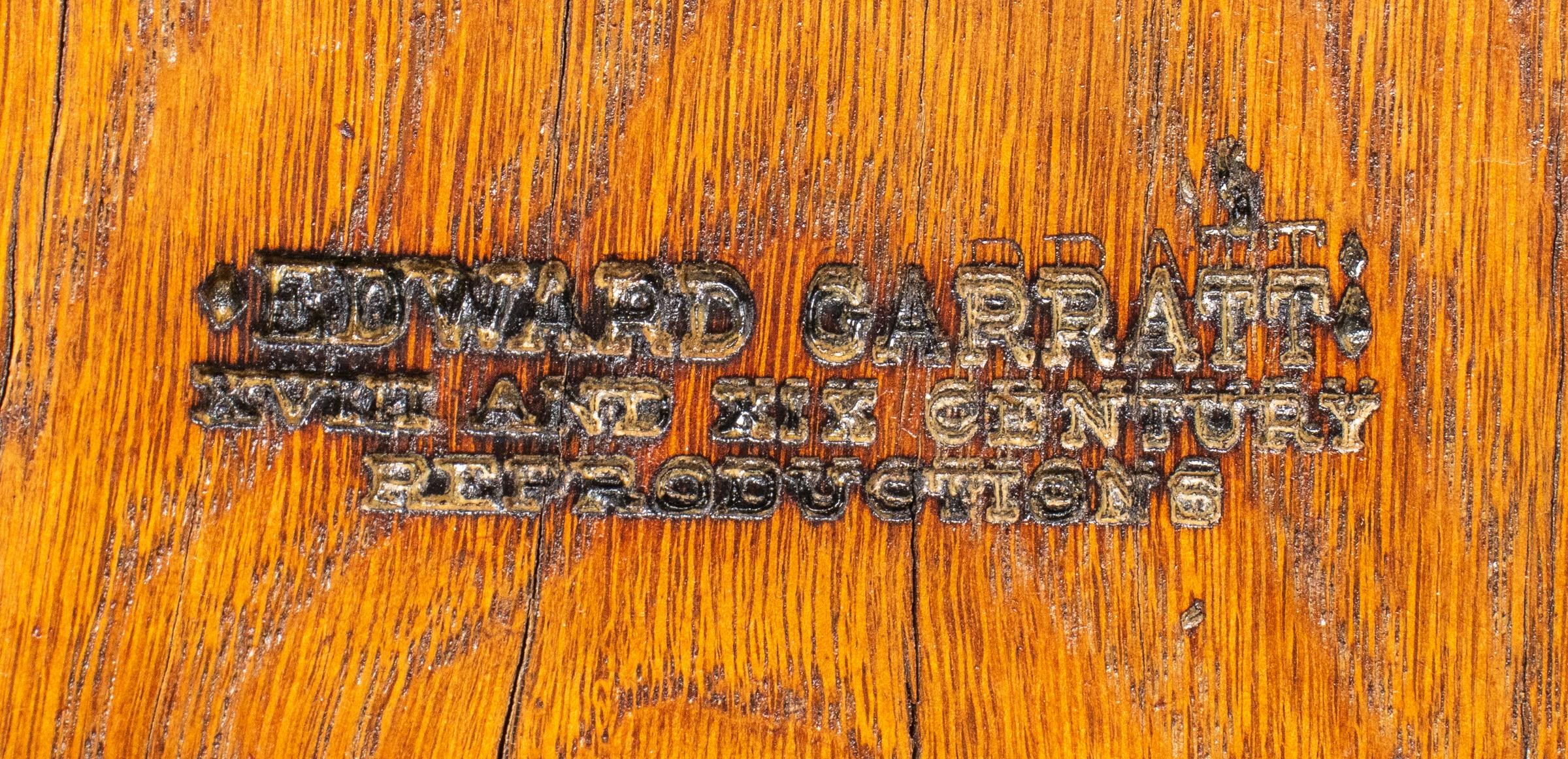 20th Century Edward Garratt Maple Craftsman Bench