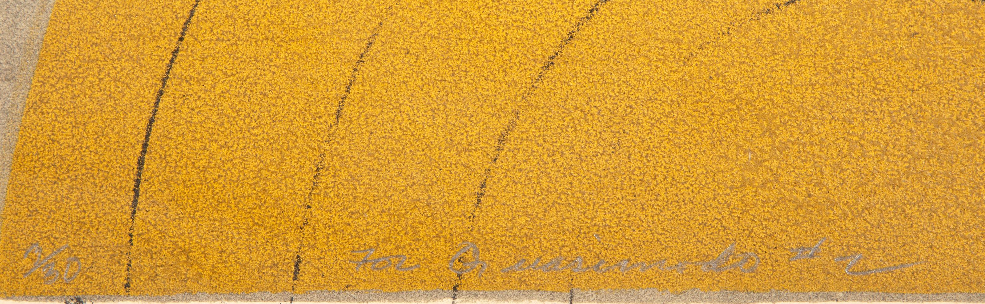 Layered Bricks, Minimalist Screenprint by Edward Giobbi For Sale 2