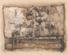 Edward Giobbi Still Life Scene Mixed Media, 1975